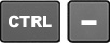 Нажмите одновременно кнопки CTRL и клавишу МИНУС.